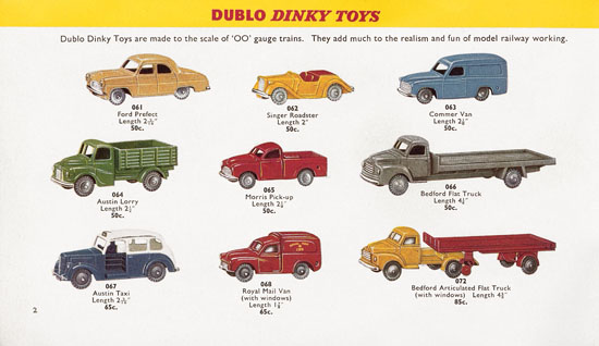 Seite 2 Dinky Toys Katalog 1959, Dinky Supertoys 1959
