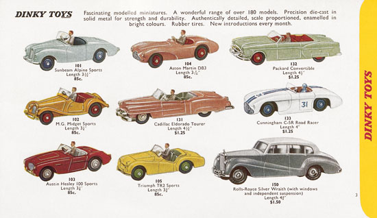 Seite 3 Dinky Toys Katalog 1959, Dinky Supertoys 1959