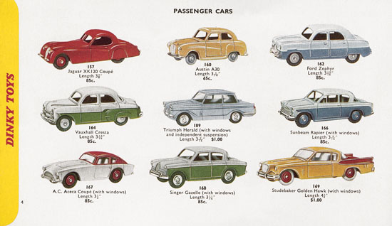 Seite 4 Dinky Toys Katalog 1959, Dinky Supertoys 1959