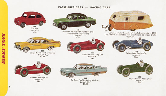 Seite 6 Dinky Toys Katalog 1959, Dinky Supertoys 1959