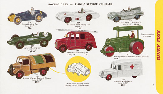 Seite 7 Dinky Toys Katalog 1959, Dinky Supertoys 1959