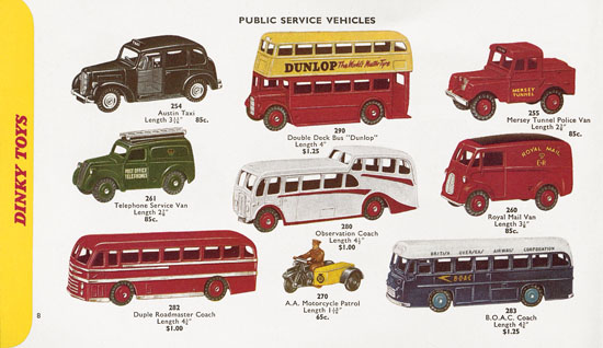 Seite 8 Dinky Toys Katalog 1959, Dinky Supertoys 1959