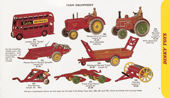Seite 9 Dinky Toys Katalog 1959, Dinky Supertoys 1959
