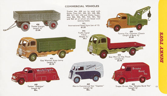 Seite 13 Dinky Toys Katalog 1959, Dinky Supertoys 1959