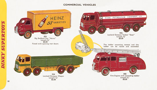 Seite 20 Dinky Toys Katalog 1959, Dinky Supertoys 1959