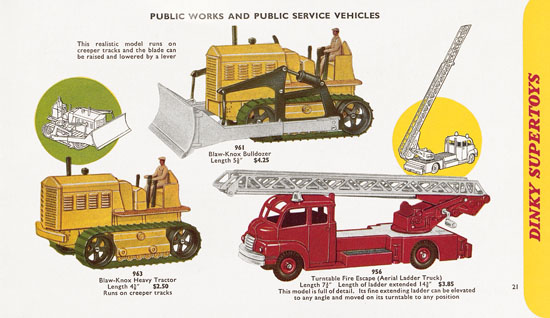 Seite 21 Dinky Toys Katalog 1959, Dinky Supertoys 1959