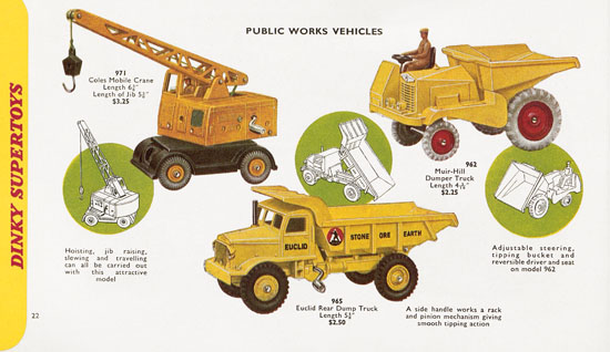 Seite 22 Dinky Toys Katalog 1959, Dinky Supertoys 1959