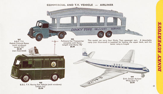 Dinky Toys Katalog 1959, Dinky Supertoys 1959