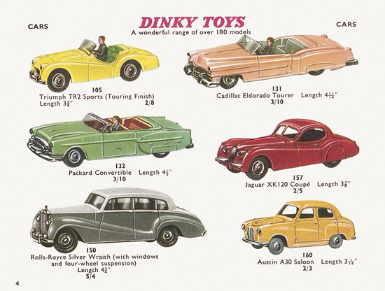 Seite 4 Dinky Toys Katalog 1960