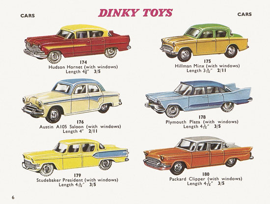 Seite 6 Dinky Toys Katalog 1960