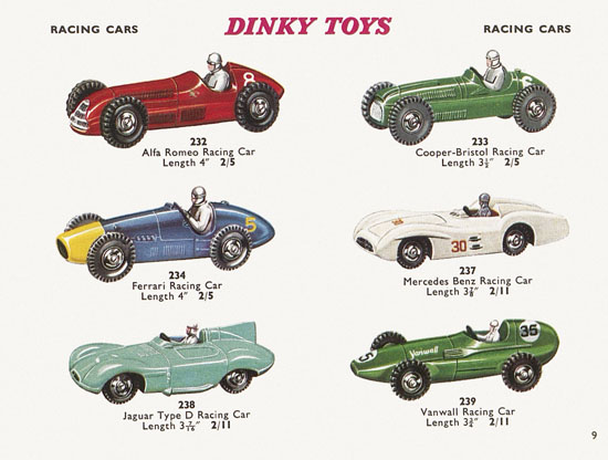 Seite 9 Dinky Toys Katalog 1960