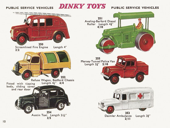 Seite 10 Dinky Toys Katalog 1960