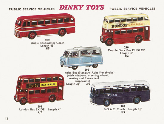Seite 12 Dinky Toys Katalog 1960