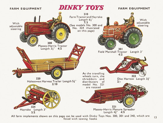 Seite 13 Dinky Toys Katalog 1960