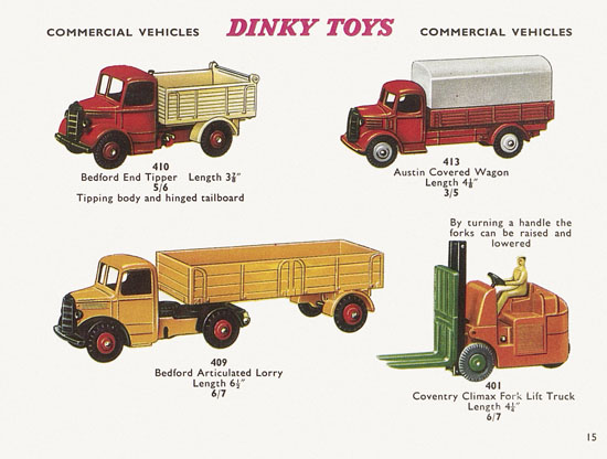 Seite 15 Dinky Toys Katalog 1960