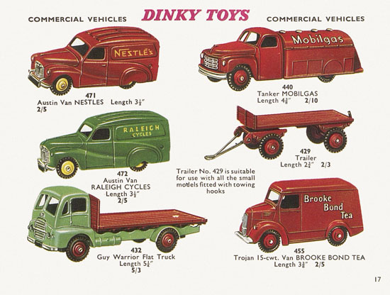 Seite 17 Dinky Toys Katalog 1960