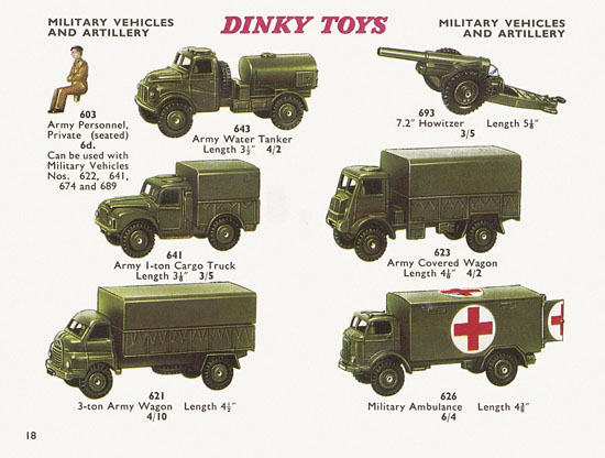 Seite 18 Dinky Toys Katalog 1960