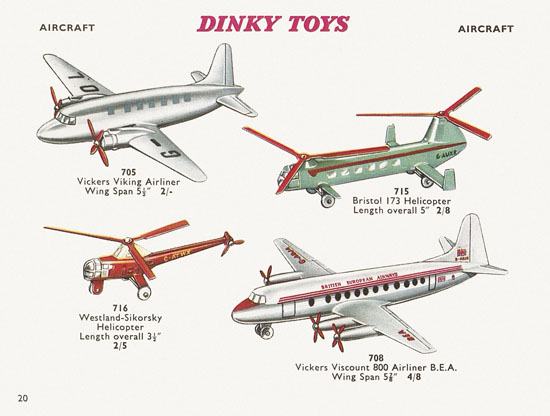 Seite 20 Dinky Toys Katalog 1960
