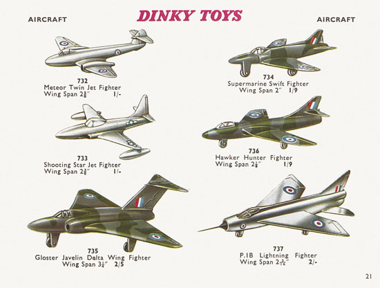 Seite 21 Dinky Toys Katalog 1960