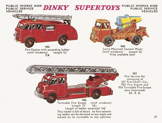 Seite 27 Dinky Toys Katalog 1960