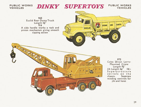 Seite 29 Dinky Toys Katalog 1960