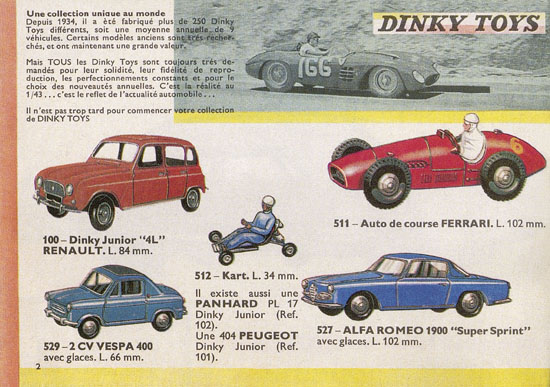 Seite 2 Dinky Toys Katalog 1963 Reedition Atlas 2013