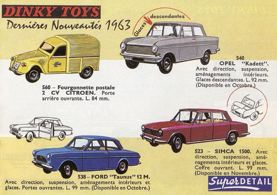 Seite 17 Dinky Toys Katalog 1963 Reedition Atlas 2013