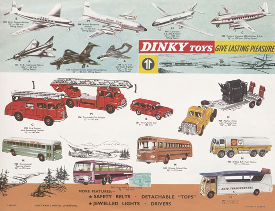 Dinky Toys Katalog 1964, Dinky Supertoys 1964