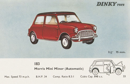 Dinky Toys Katalog 1965