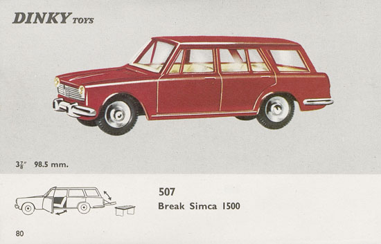 Dinky Toys Katalog 1965