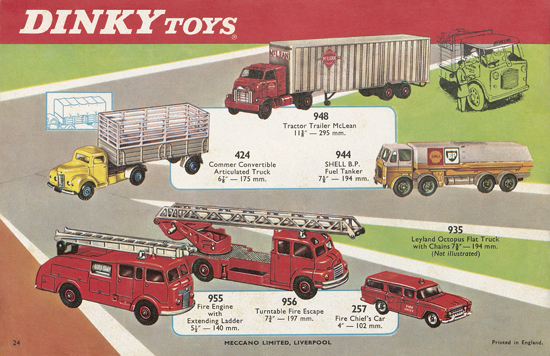Dinky Toys Katalog 1965, Dinky Supertoys 1965