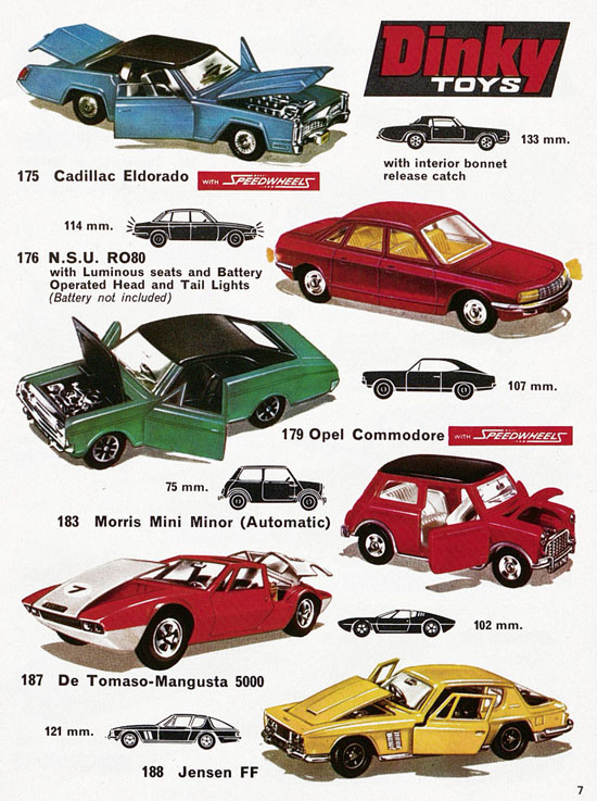 Dinky Toys Katalog 1972, Dinky Supertoys 1972