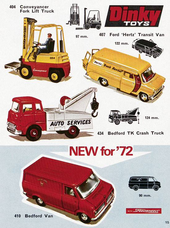 Dinky Toys Katalog 1972, Dinky Supertoys 1972