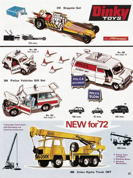 Dinky Toys Katalog 1972, Dinky Supertoys 1972