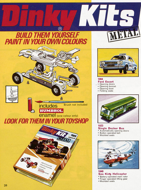 Dinky Toys Katalog 1972, Dinky Supertoys 1972