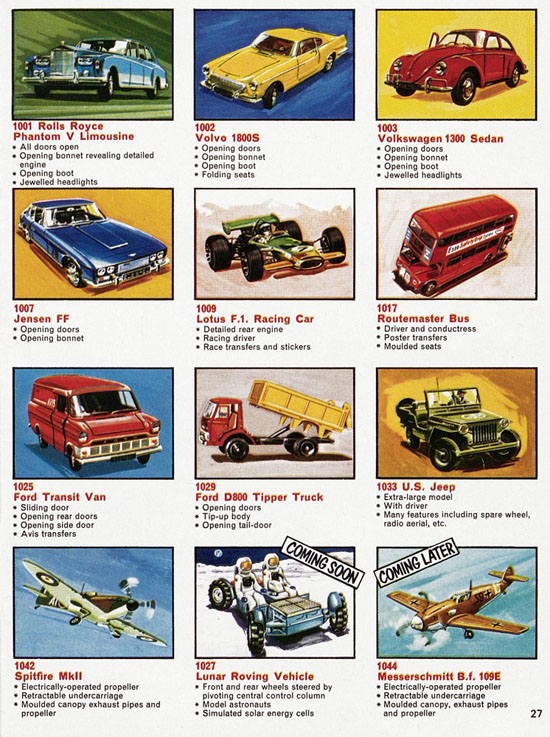 Dinky Toys Katalog 1972, Dinky Supertoys 1972