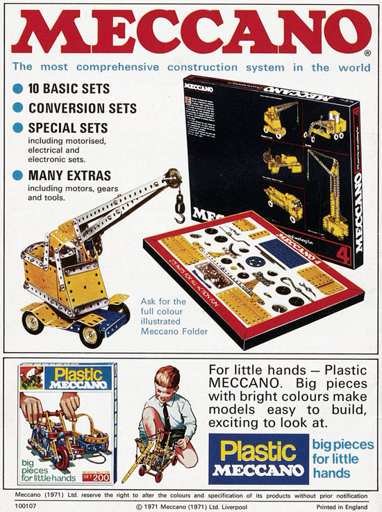 Dinky Toys Katalog 1972, Dinky Supertoys 1972