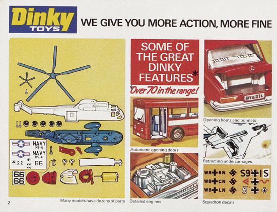 Seite 2 Dinky Toys Katalog 1973, Dinky Supertoys 1973