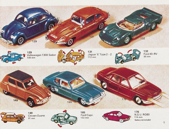 Seite 5 Dinky Toys Katalog 1973, Dinky Supertoys 1973