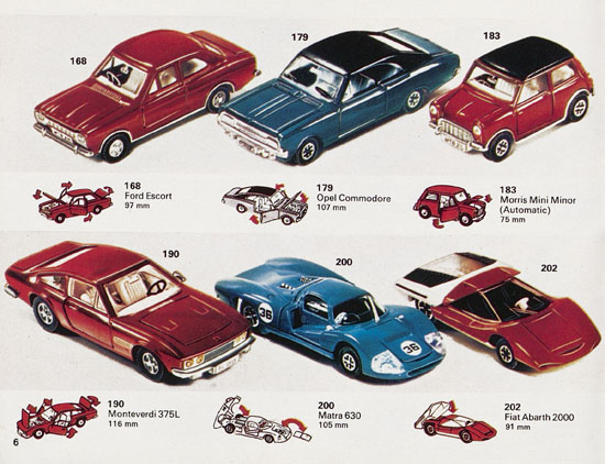 Seite 6 Dinky Toys Katalog 1973, Dinky Supertoys 1973
