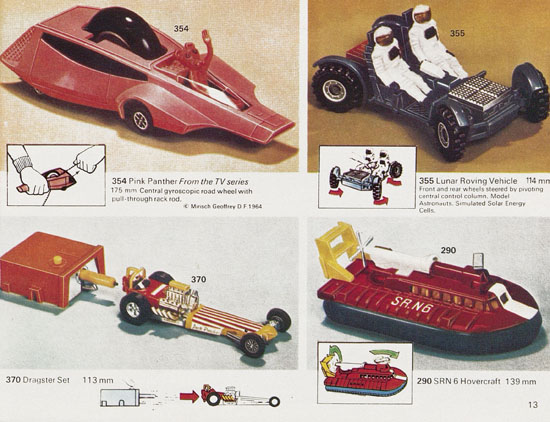 Seite 13 Dinky Toys Katalog 1973, Dinky Supertoys 1973