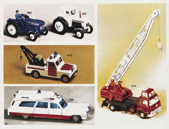 Seite 16 Dinky Toys Katalog 1973, Dinky Supertoys 1973