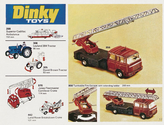 Seite 17 Dinky Toys Katalog 1973, Dinky Supertoys 1973