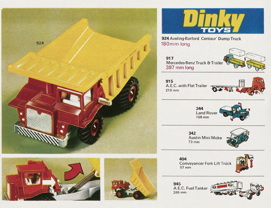 Seite 20 Dinky Toys Katalog 1973, Dinky Supertoys 1973