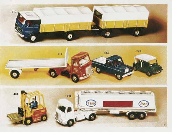 Seite 21 Dinky Toys Katalog 1973, Dinky Supertoys 1973