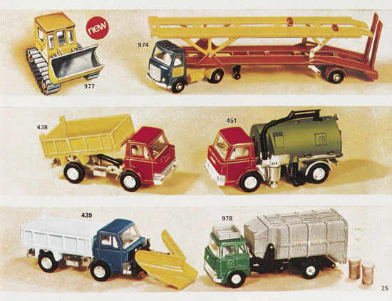 Seite 25 Dinky Toys Katalog 1973, Dinky Supertoys 1973