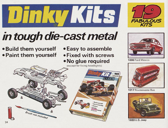 Seite 34 Dinky Toys Katalog 1973, Dinky Supertoys 1973