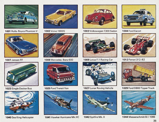 Seite 35 Dinky Toys Katalog 1973, Dinky Supertoys 1973
