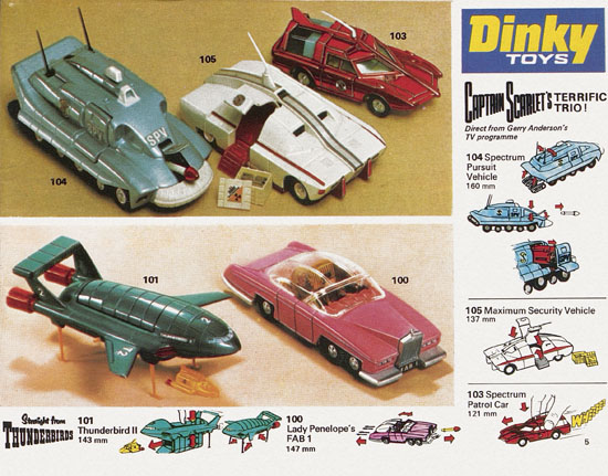 Seite 5 Dinky Toys Katalog 1974, Dinky catalog 1974