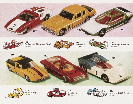 Seite 10 Dinky Toys Katalog 1974, Dinky catalog 1974